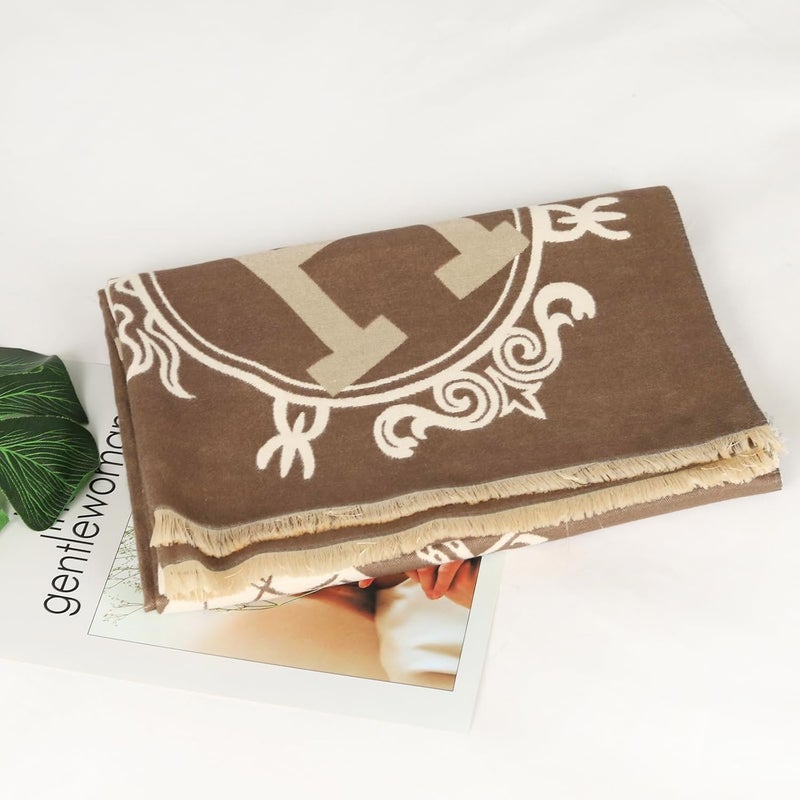 EXTREE Scarfs for Women Pashmina Silky Shawl Wrap for Evening Dressing Blanket Open Front Poncho Cape - Image 2